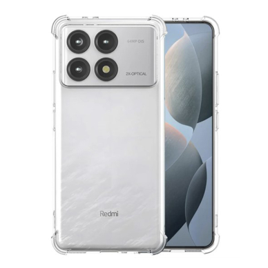 [Užsakomoji prekė] Dėklas Xiaomi Poco F6 Pro - Techsuit Shockproof Clear Silicone - permatomas 3