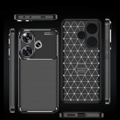 [Užsakomoji prekė] Dėklas Xiaomi Poco F6 - Techsuit CarbonFiber - juodas 1