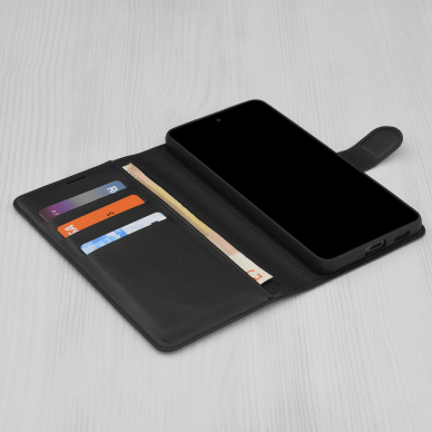 [Užsakomoji prekė] Dėklas Xiaomi Poco F6 - Techsuit Leather Folio - juodas 2