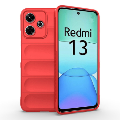 [Užsakomoji prekė] Dėklas Xiaomi Redmi 13 / Poco M6 4G - Techsuit Magic Shield - Raudonas