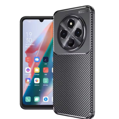 [Užsakomoji prekė] Dėklas Xiaomi Redmi 14C / Poco C75 - Techsuit CarbonFiber - Juodas