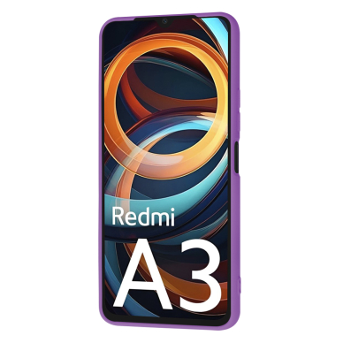 [Užsakomoji prekė] Dėklas Xiaomi Redmi A3 - Techsuit SoftFlex - Violetinis 2