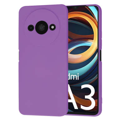 [Užsakomoji prekė] Dėklas Xiaomi Redmi A3 - Techsuit SoftFlex - Violetinis