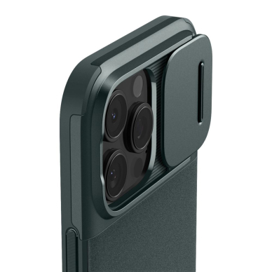 [Užsakomoji prekė] Dėklas iPhone 16 Pro Max - Spigen Optik Optik Armor MagSafe - Abyss Green 4