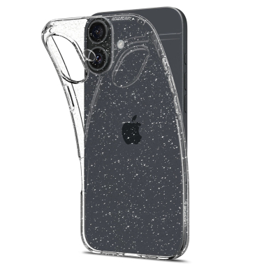 [Užsakomoji prekė] Dėklas iPhone 16 Plus - Spigen Liquid Crystal Glitter - Crystal Quartz 4