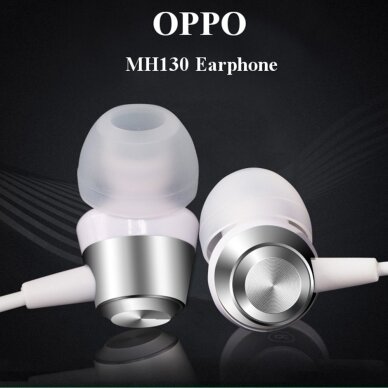 [Užsakomoji prekė] Ausinės In-Ear cu Mufa Jack - Oppo (MH130) - Baltas (Bulk Packing) FOZ031 5