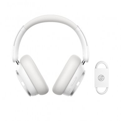 [Užsakomoji prekė] Ausinės Fara Fir cu BT - Baseus Bowie H1 Pro (A00050601213-00) - Moon White 2