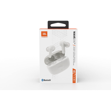 [Užsakomoji prekė] Ausinės in-ear Bluetooth su Mikrofonu TWS - JBL (Wave 200) - Baltas 6