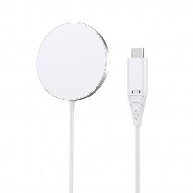 Choetech 15W Qi wireless inductive charger with MagSafe white (H046+T518-F) 1