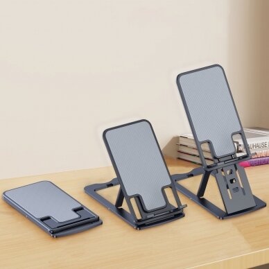 Laikiklis Choetech folding stand for smartphone/tablet Pilkas (H064) 4