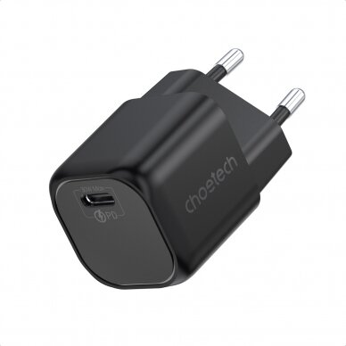 Įkroviklis Choetech GaN USB charger Type C PD 30W (PD5007) Juodas