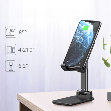 Choetech H88-BK foldable stand a phone or tablet - Juodas 10