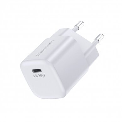 Choetech PD5007 USB-C PD 30W GaN wall Įkroviklis  - baltas