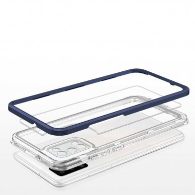 Dėklas Clear 3in1 Samsung Galaxy A03s (166) mėlynas 4