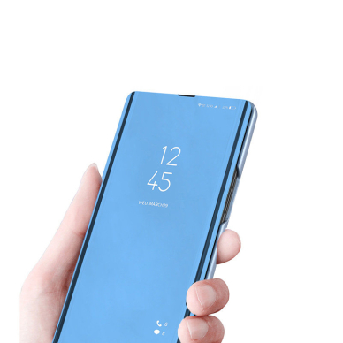 Dėklas Clear View Oppo Find X5 Pro Juodas 4