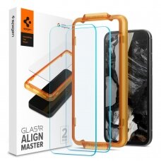 [Užsakomoji prekė] Google Pixel 8a (set 2) - Spigen Glas.TR Align Master - Permatomas