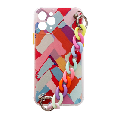 Dėklas Color Chain Case gel flexible elastic iPhone 12 Pro multicolour