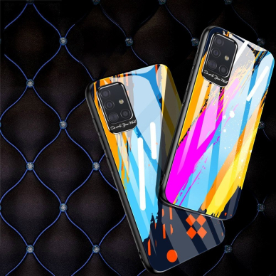 Spalvotas Apsauginis Dėklas Color Glass Samsung Galaxy A71 Pattern 1 Samsung Galaxy A71 Pattern 1  HZL0431 2