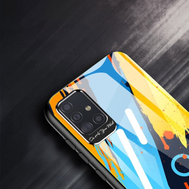 Spalvotas Apsauginis Dėklas Color Glass Samsung Galaxy A71 Pattern 1 Samsung Galaxy A71 Pattern 1  HZL0431 5