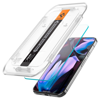 [Užsakomoji prekė] Grūdintas stiklas Google Pixel 9 / 9 Pro (set 2) - Spigen Glas.tR EZ FIT - Skaidrus 1