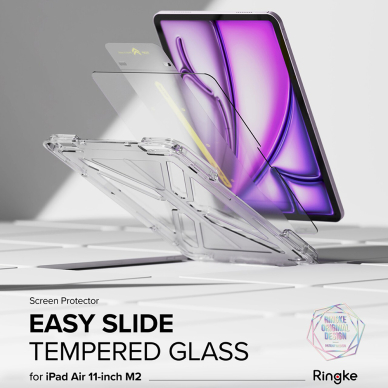 [Užsakomoji prekė] Dėklas iPad Air 11 (2024) - Ringke Easy Slide Tempered Glass - permatomas 2