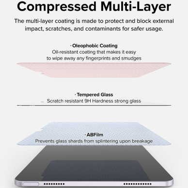 [Užsakomoji prekė] Dėklas iPad Air 11 (2024) - Ringke Easy Slide Tempered Glass - permatomas 4