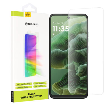 [Užsakomoji prekė] Grūdintas stikliukas Motorola Moto G35 - Techsuit Clear Vision Glass - Skaidrus