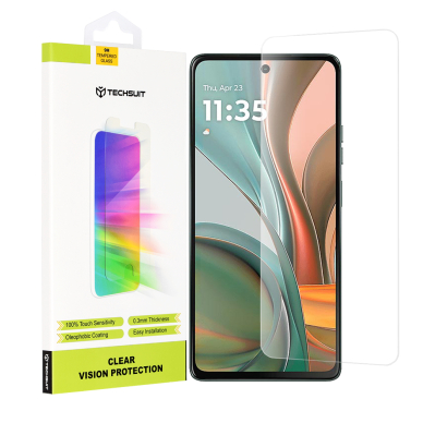 [Užsakomoji prekė] Apsauginis stiklas Motorola Moto G75 - Techsuit Clear Vision Glass - skaidrus