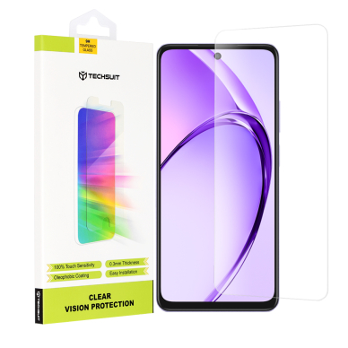 [Užsakomoji prekė] Grūdintas stikliukas Oppo A40 4G / A60 5G - Techsuit Clear Vision Glass - permatomas