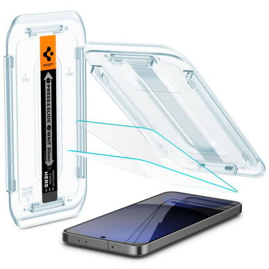 Apsauginis stiklas Samsung Galaxy S24 FE (set 2) - Spigen Glas.tR EZ FIT - Clear 4