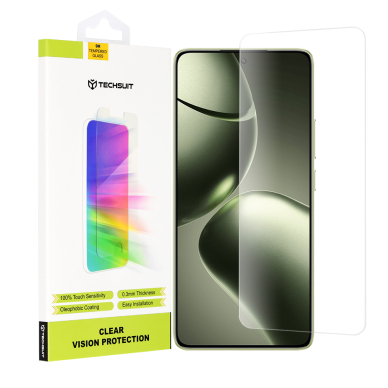 [Užsakomoji prekė] Grūdintas stikliukas Xiaomi 14T / 14T Pro - Techsuit Clear Vision Glass - permatomas