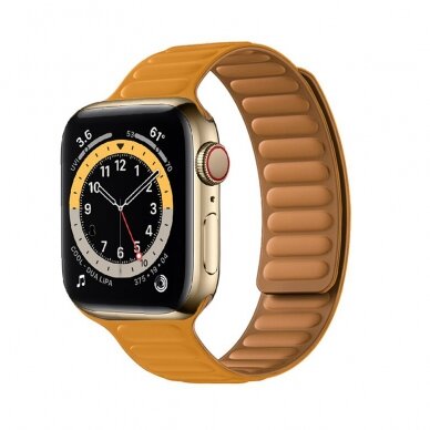 [Užsakomoji prekė] Dirželis skirtas Apple Watch 1 / 2 / 3 / 4 / 5 / 6 / 7 / SE / 8 / 9  (38 / 40  / 41mm) - Techsuit Watchband (W035) - Oranžinis