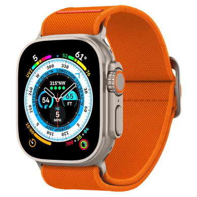 [Užsakomoji prekė] Apyrankė Apple Watch 1 / 2 / 3 / 4 / 5 / 6 / 7 / 8 / 9 / SE / SE 2 / Ultra (42 mm / 44 mm / 45 mm / 49 mm) - Spigen Fit Lite Ultra - Oranžinė