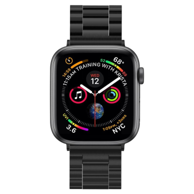 [Užsakomoji prekė] Apyrankė skirta Apple Watch 1 / 2 / 3 / 4 / 5 / 6 / 7 / 8 / 9 / SE / Ultra (42 / 44 / 45 / 49 mm) - Spigen Modern Fit - Juodas 2