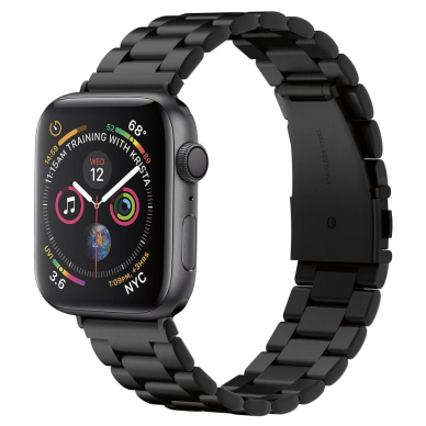 [Užsakomoji prekė] Apyrankė skirta Apple Watch 1 / 2 / 3 / 4 / 5 / 6 / 7 / 8 / 9 / SE / Ultra (42 / 44 / 45 / 49 mm) - Spigen Modern Fit - Juodas