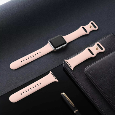 [Užsakomoji prekė] Apyrankė skirta Apple Watch 1 / 2 / 3 / 4 / 5 / 6 / 7 / 8 / 9 / SE / Ultra (42 / 44 / 45 / 49 mm) - Techsuit Watchband (W031) - Tamsiai Violetinis 1