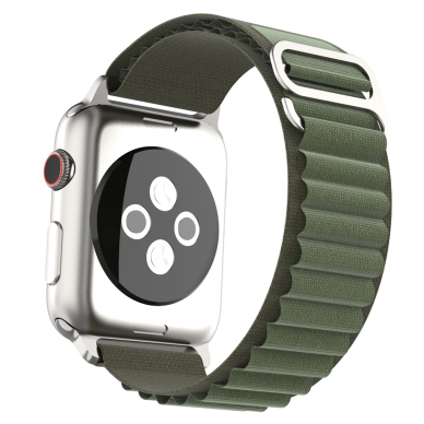 [Užsakomoji prekė] Apyrankė skirta Apple Watch 1 / 2 / 3 / 4 / 5 / 6 / 7 / 8 / 9 / SE / Ultra (42 / 44 / 45 / 49 mm) - Techsuit Watchband (W037) - Army Žalias 1