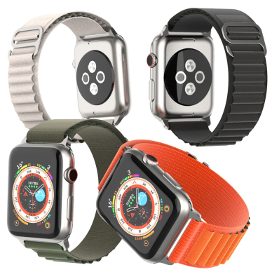 [Užsakomoji prekė] Apyrankė skirta Apple Watch 1 / 2 / 3 / 4 / 5 / 6 / 7 / 8 / 9 / SE / Ultra (42 / 44 / 45 / 49 mm) - Techsuit Watchband (W037) - Army Žalias 6