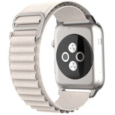 [Užsakomoji prekė] Apyrankė skirta Apple Watch 1 / 2 / 3 / 4 / 5 / 6 / 7 / 8 / 9 / SE / Ultra (42 / 44 / 45 / 49 mm) - Techsuit Watchband (W037) - Star Baltas 2