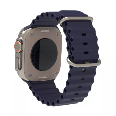 Akcija! Apyrankė skirta Apple Watch 1 / 2 / 3 / 4 / 5 / 6 / 7 / 8 / 9 / SE / Ultra (42 / 44 / 45 / 49 mm) - Techsuit Watchband (W038) - Tamsiai Mėlynas  2