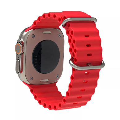 [Užsakomoji prekė] Apyrankė skirta Apple Watch 1 / 2 / 3 / 4 / 5 / 6 / 7 / 8 / 9 / SE / Ultra (42 / 44 / 45 / 49 mm) - Techsuit Watchband (W038) - Wine Raudonas 2