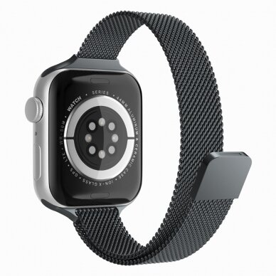 Akcija! Apyrankė skirta Apple Watch 1 / 2 / 3 / 4 / 5 / 6 / 7 / SE / 8 / 9  (38 / 40 / 41mm) - Techsuit Watchband (W034) - Juodas