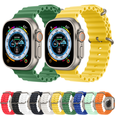 [Užsakomoji prekė] Apyrankė skirta Apple Watch 1 / 2 / 3 / 4 / 5 / 6 / 7 / SE / 8 / 9 (38 / 40 / 41mm) - Techsuit Watchband (W038) - Army Žalias 5