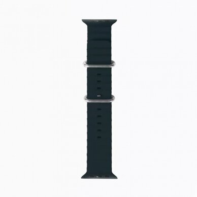 [Užsakomoji prekė] Apyrankė skirta Apple Watch 1 / 2 / 3 / 4 / 5 / 6 / 7 / SE / 8 / 9 (38 / 40 / 41mm) - Techsuit Watchband (W038) - Juodas 2