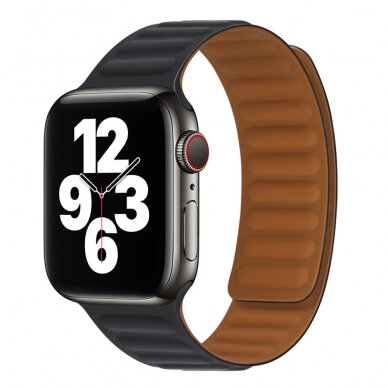 [Užsakomoji prekė] Apyrankė skirta Apple Watch 1 / 2 / 3 / 4 / 5 / 6 / 7 / SE / 8 / 9 / Ultra (42 / 44 / 45 / 49mm) - Techsuit Watchband (W035) - Juodas