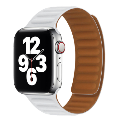 [Užsakomoji prekė] Apyrankė skirta Apple Watch 1 / 2 / 3 / 4 / 5 / 6 / 7 / SE / 8 / 9 / Ultra (42 / 44 / 45 / 49mm) - Techsuit Watchband (W035) - Baltas