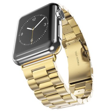 [Užsakomoji prekė] Apyrankė skirta Apple Watch 1 / 2 / 3 / 4 / 5 / 6 / 7 / SE / 8 / Ultra / 9 (42 / 44  / 45 / 49mm) - Techsuit Watchband (W036) - Auksinis