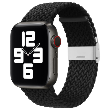 [Užsakomoji prekė] Apyrankė Apple Watch 1/2/3/4/5/6/7/8/9/SE/SE 2 (38/40/41mm) - Techsuit Watchband (W032) - Juoda