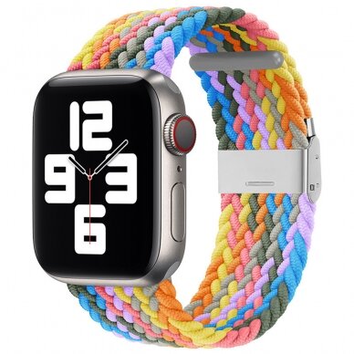 Akcija! Apyrankė Apple Watch 1/2/3/4/5/6/7/8/9/SE/SE 2 (38/40/41mm) - Techsuit Watchband (W032) - Heartbeat Violetinė