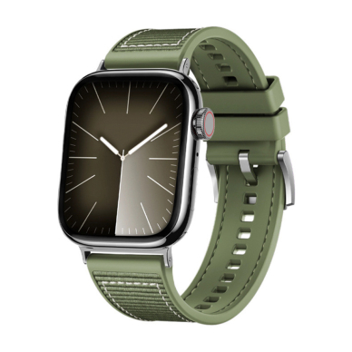 [Užsakomoji prekė] Apyrankė laikrodžiui Apple Watch 1/2/3/4/5/6/7/8/9/SE/SE 2 (38/40/41mm) - Techsuit Watchband (W051) - Žalias 1